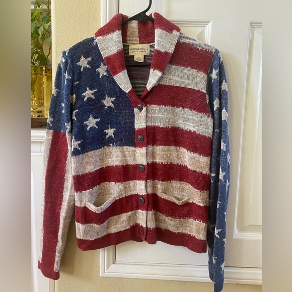 Americana special edition Ralph Lauren patriotic intarsia cardigan - Picture 4 of 8